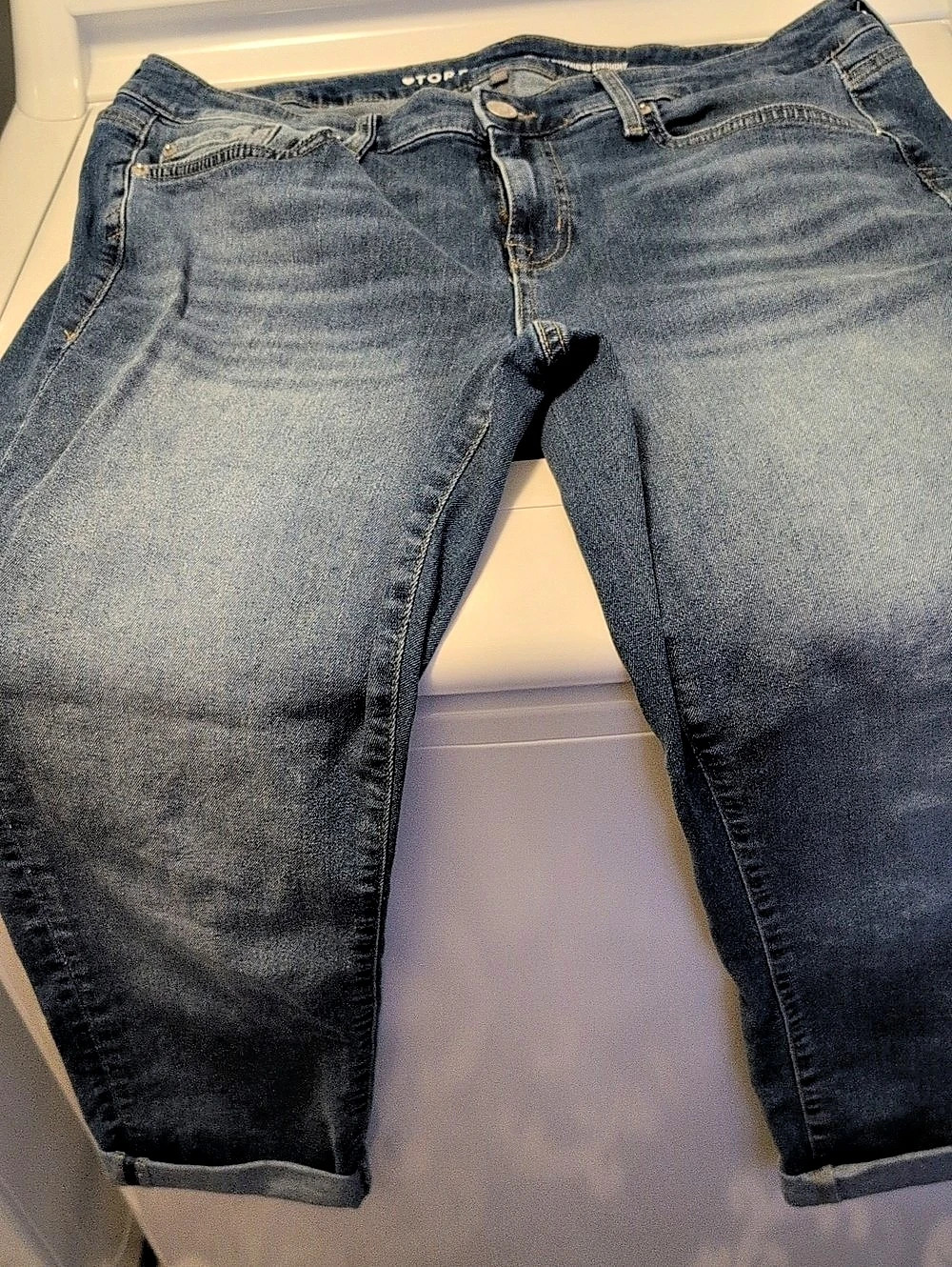 TORRID Perfect Boyfriend Straight Jeans Blue Waist 14
